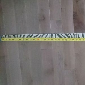 Zebra pattern calf/pony hair belt